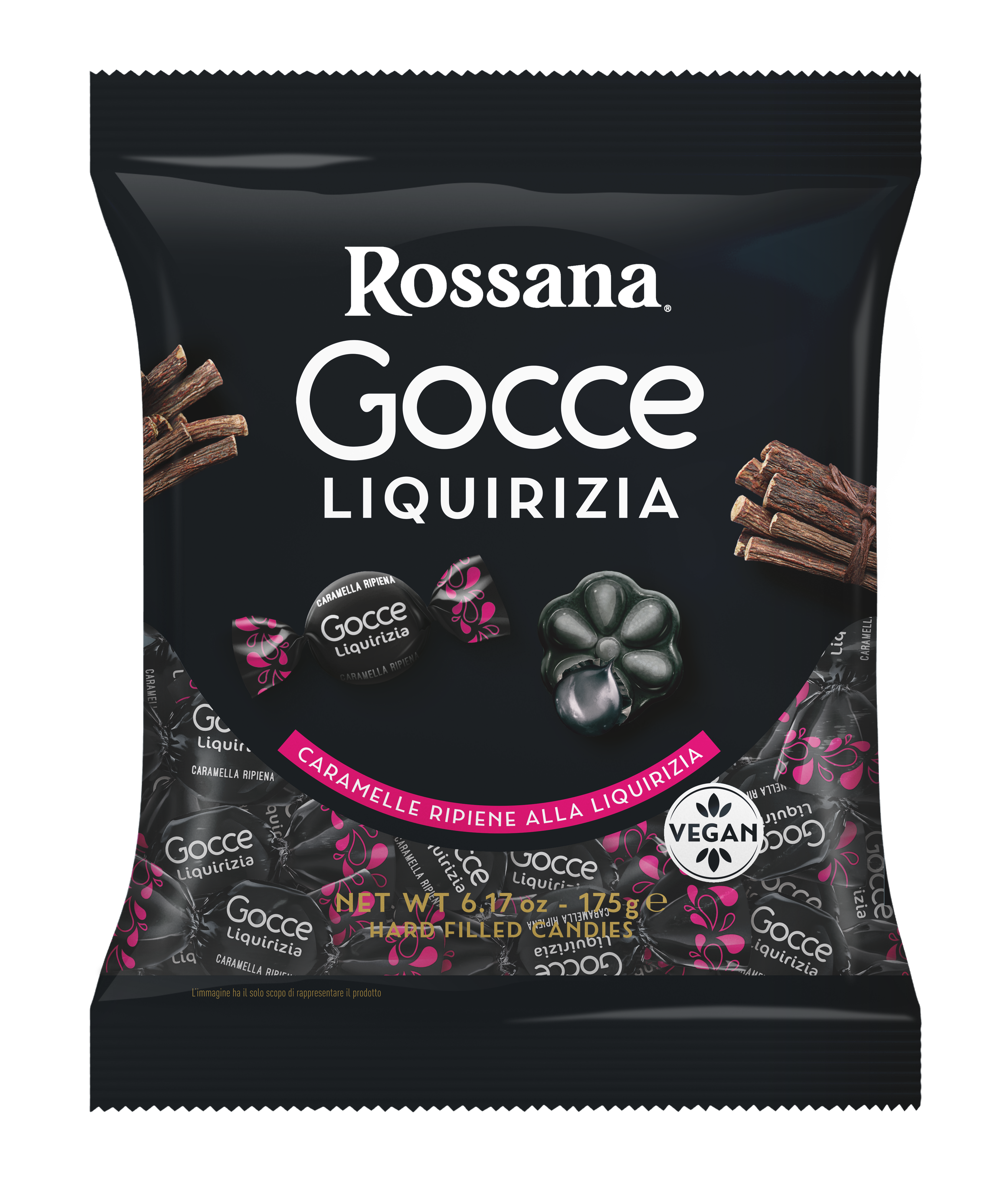 Busta Gocce Liquirizia 175 g Busta Gocce Liquirizia 175 g